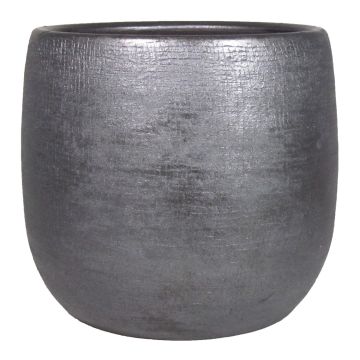 Vaso da fiori in ceramica AGAPE con grano, nero, 54cm, Ø59cm