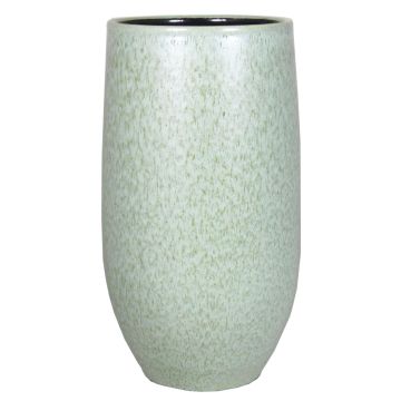 Vaso di ceramica ELIEL, maculato, verde menta-bianco, 35cm, Ø18cm Vaso di ceramica ELIEL, maculato, verde menta-bianco, 35cm, Ø18cm