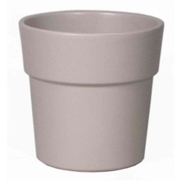 Vaso con bordo per orchidee MARIVAN, ceramica, grigio-opaco, 12,5cm, Ø13,5cm