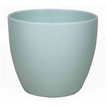 Piccolo vaso in ceramica per piante TEHERAN BASAR, turchese chiaro-opaco, 6,5cm, Ø8,5cm