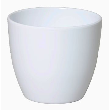 Fioriera grande in ceramica TEHERAN BASAR, bianco, 25cm, Ø28cm