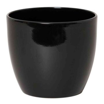 Piccolo vaso in ceramica per piante TEHERAN BASAR, nero, 6cm, Ø7,5cm
