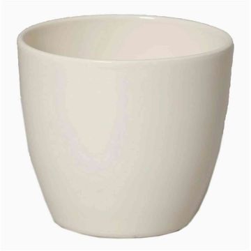 Piccolo vaso in ceramica per piante TEHERAN BASAR, crema, 8,5cm, Ø10,5cm