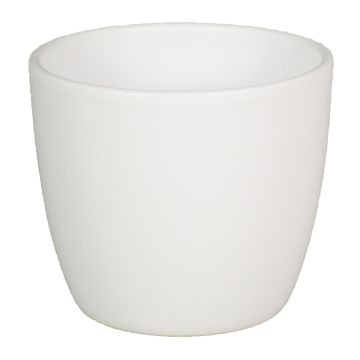 Vaso per piante in ceramica TEHERAN BASAR, bianco-opaco, 19,5cm, Ø22,5cm