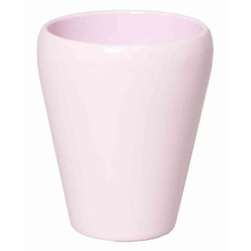 Vaso conico per orchidee NAZARABAD, ceramica, rosa chiaro, 17cm, Ø14cm