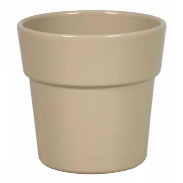 Vaso con bordo per orchidee MARIVAN, ceramica, beige, 12,5cm, Ø13,5cm