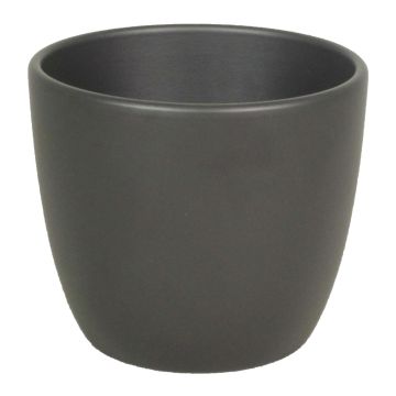 Piccolo vaso in ceramica per piante TEHERAN BASAR, antracite-opaco, 9,8cm, Ø12cm