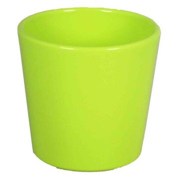 Vaso in ceramica per orchidee BANEH, verde mela, 12,5cm, Ø13,5cm