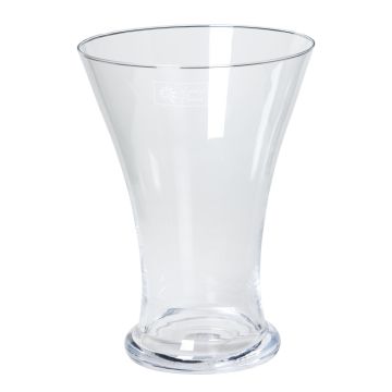 Vaso di vetro DESTAN, trasparente, 25cm, Ø18cm