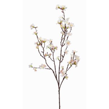 Ramo artificiale di ciliegio PALS con fiori, bianco-rosa, 95cm