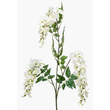 Ramo artificiale di glicine ONORATO con fiori, crema, 70cm