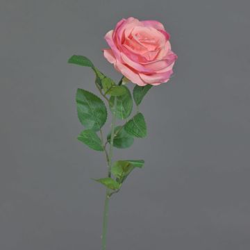 Rosa finta PEZOS, rosa, 60cm