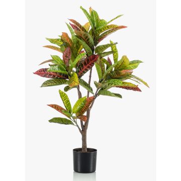 Cespuglio finto di ricino ANELA, tronco finto, multicolore, 95cm
