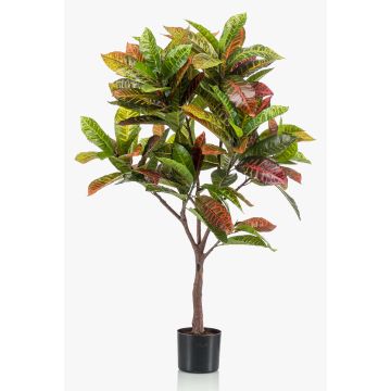 Cespuglio finto di ricino ANELA, tronco finto, multicolore, 120cm