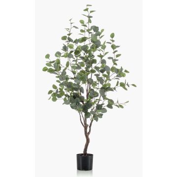 Albero finto di eucalipto ANUHEA, tronco finto, verde-grigio, 120cm