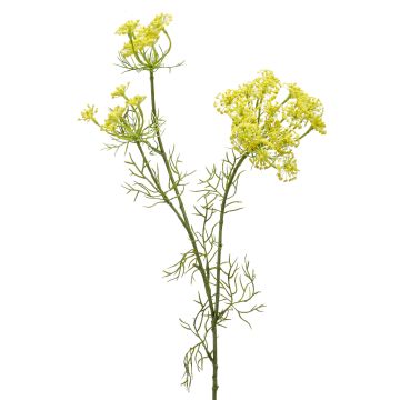Ramo di aneto artificiale ALRESCHA con fiori, giallo, 85cm