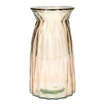 Vaso da fiori RUBIE in vetro, taupe-trasparente, 20cm, Ø10,8cm Vaso da fiori RUBIE in vetro, taupe-trasparente, 20cm, Ø10,8cm