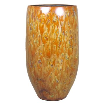Vaso di ceramica ELIEL, maculato, arancione-giallo, 35cm, Ø18cm