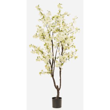 Albero di ciliegio artificiale JANKFUN con fiori, tronco artificiale, bianco, 210 cm