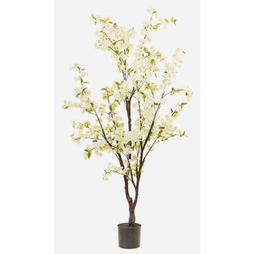 Albero di ciliegio artificiale JANKFUN con fiori, tronco artificiale, bianco, 175 cm
