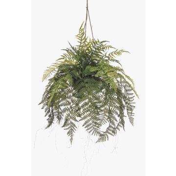 Pianta artificiale felce aquilina in vaso sospeso GRALON, vaso decorativo, radici, pendente, verde, 80 cm Pianta artificiale felce aquilina in vaso sospeso GRALON, vaso decorativo, radici, pendente, verde, 80 cm
