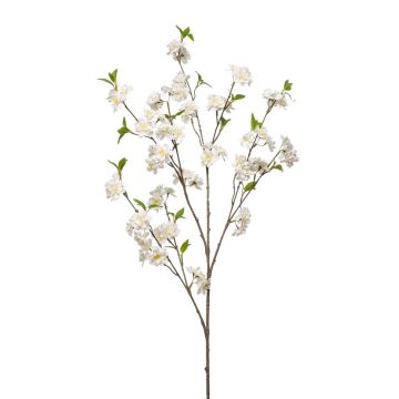 Ramo artificiale ciliegio ornamentale VERIANO con fiori, bianco, 120 cm
