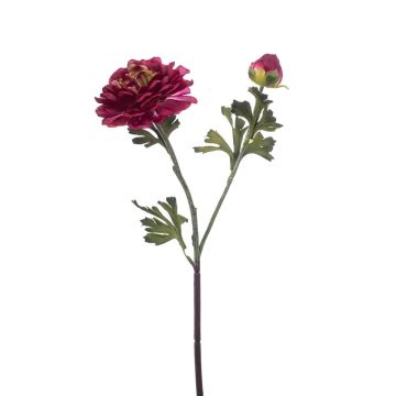 Ramo artificiale ranuncolo DUXLER, rosso bordeaux, 45 cm