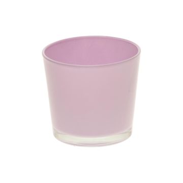 Vaso da piante ALENA, vetro, viola, 12,5cm, Ø13,3cm