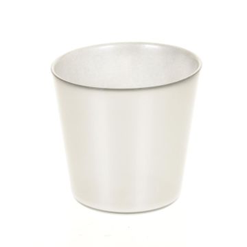 Vaso da piante ALENA, vetro, argento, 12,5cm, Ø13,3cm