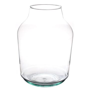 Vaso da terra in vetro KAYLOU AIR, vetro eco, trasparente, 33cm, Ø23cm