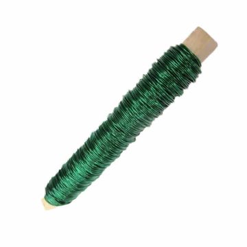 Filo metallico decorativo resistente ZELMA, verde, 100 g, 50 m, Ø 0,5 mm Filo metallico decorativo resistente ZELMA, verde, 100 g, 50 m, Ø 0,5 mm