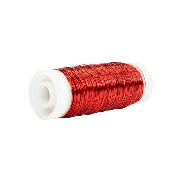Filo metallico per fioristi UTINA, rosso, 50 g, 60 m, Ø 0,3 mm Filo metallico per fioristi UTINA, rosso, 50 g, 60 m, Ø 0,3 mm