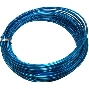 Filo di alluminio TANEA, verniciato turchese, 12 m, Ø 2 mm Filo di alluminio TANEA, verniciato turchese, 12 m, Ø 2 mm