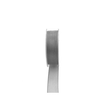 Nastro in organza OSNA, grigio, 50 m, 10 mm