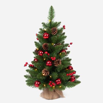 Albero di Natale artificiale KERAVA, LED, decorato, 60 cm, Ø 40 cm Albero di Natale artificiale KERAVA, LED, decorato, 60 cm, Ø 40 cm