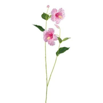 Ramo decorativo ibisco SMOHLE, rosa, 110 cm