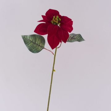 Poinsettia artificiale in velluto LIBASSE, rosso, 45 cm Poinsettia artificiale in velluto LIBASSE, rosso, 45 cm