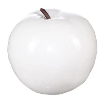 Frutta artificiale mela RAVIDA, bianco, 14 cm