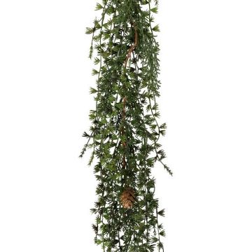 Decorazione da appendere Larice WODRI, bastoncini, pigne, verde, 125cm