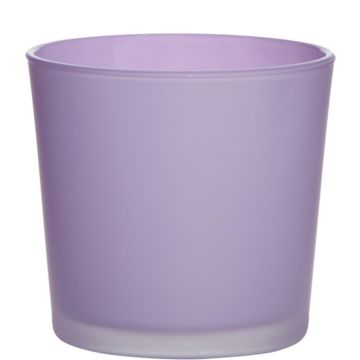 Vaso da piante in vetro ALENA FROST, viola chiaro opaco, 11cm, Ø11,5cm