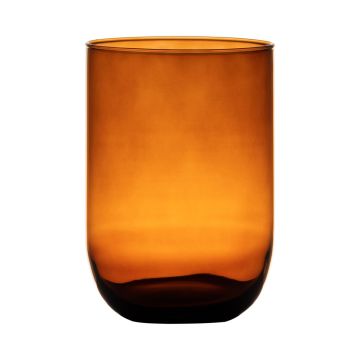 Vaso di vetro MARISA, arancione-marrone-trasparente, 20cm, Ø14cm