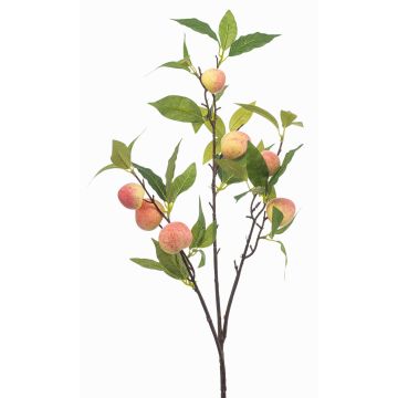 Ramo artificiale di pesco BLORIX con frutti, pesca, 85 cm