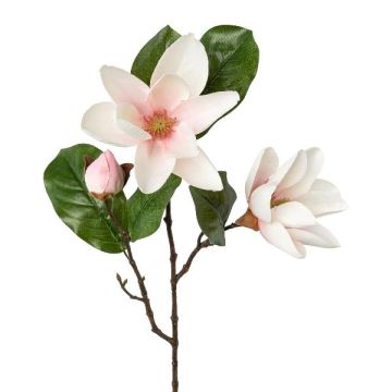Ramo di fiori artificiali magnolia PLORNE, rosa chiaro-bianco, 70 cm