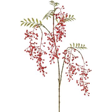 Ramo di sorbo artificiale JANNAH con frutti, rosso, 130 cm