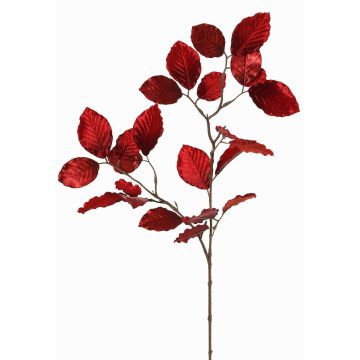 Ramo di faggio in velluto GALFHY, rosso scuro, 70cm