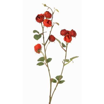 Ramo artificiale di cavolo rosa LORRAINE, Eco Collection, rosso-arancione, 60cm, Ø3cm
