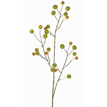 Ramo artificiale di mela ornamentale NONGIH con frutti, verde-arancione, 90cm