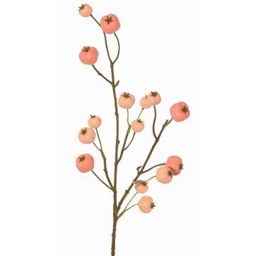 Ramo artificiale di melo ornamentale NONGIH con frutti, rosa chiaro, 60cm