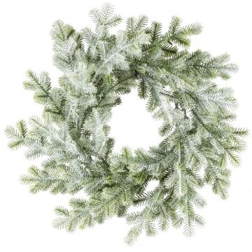 Ghirlanda decorativa tasso FUVRO, congelata, bianco-verde, Ø28cm