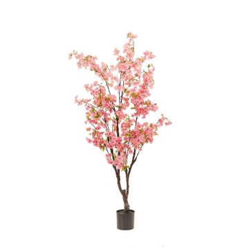 Albero di ciliegio artificiale JANKFUN con fiori, tronco artificiale, rosa, 175 cm